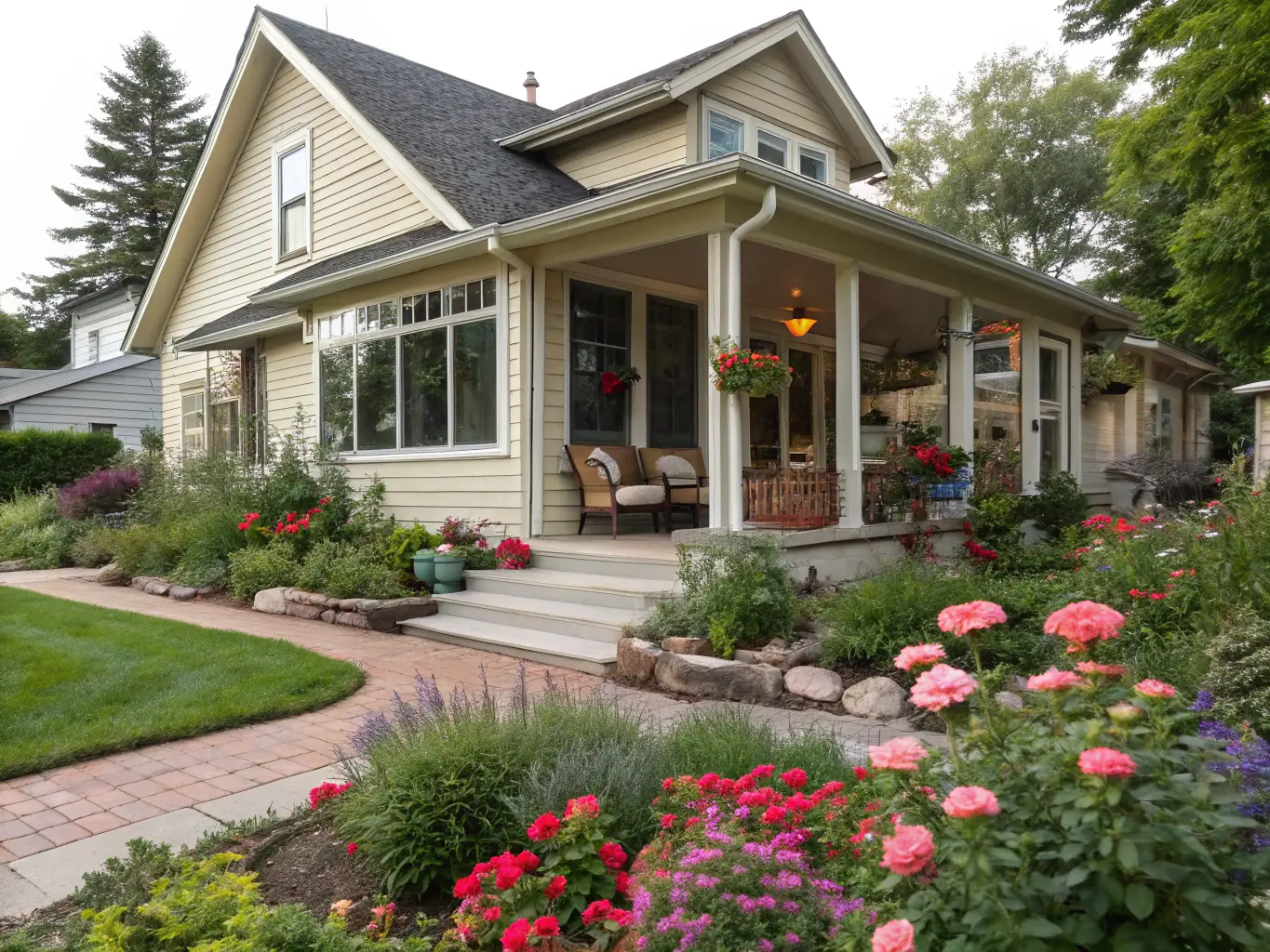 A cozy and inviting house with a 'For Rent' sign, symbolizing rental opportunities.